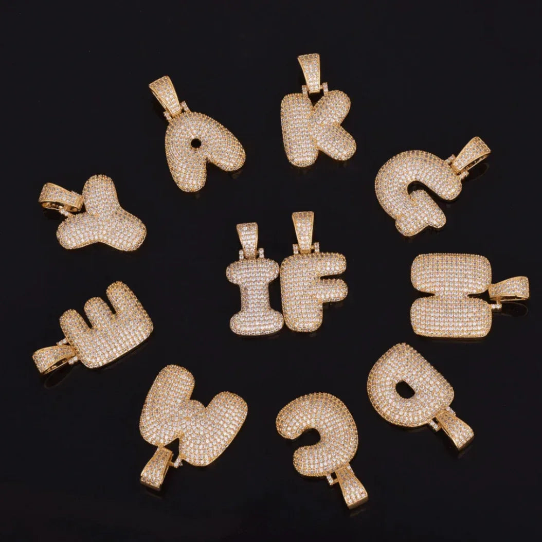 Drippy V2 Iced Out Personalized Custom Name Necklace Pendant - Luxury Custom Jewelry - CaratixJewelry